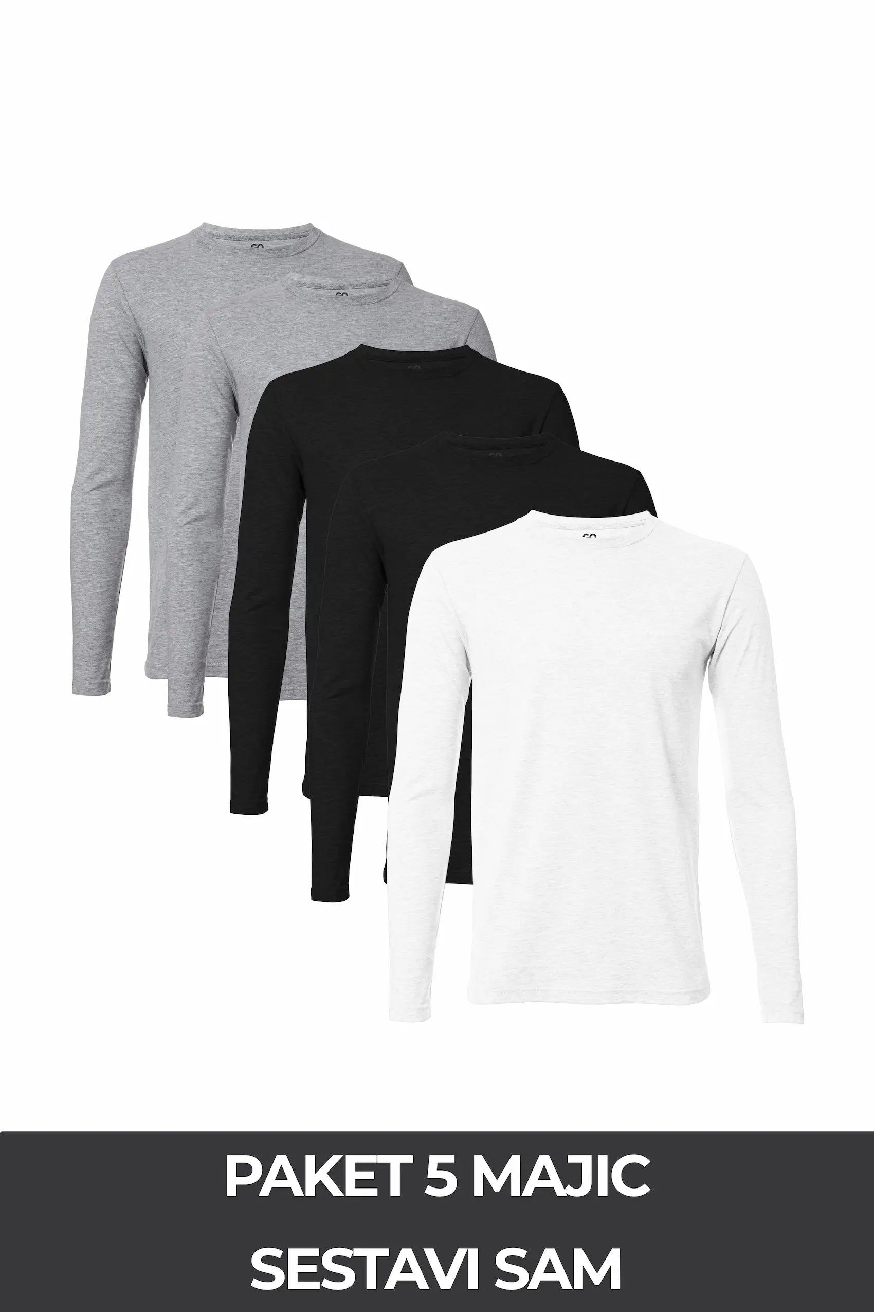 GO. - dolg rokav (5-Pack)