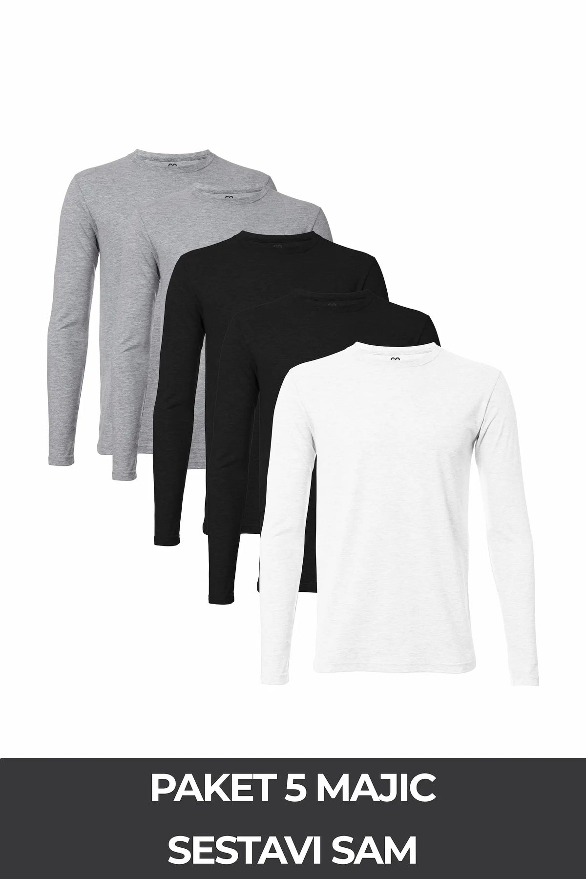 GO. - dolg rokav (5-Pack)